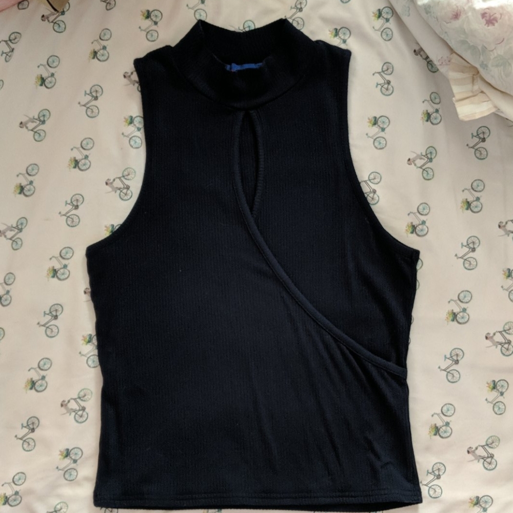 Navy Knit Top